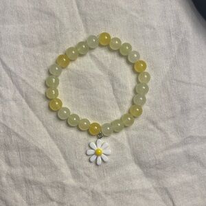 Handmade glass bead bracelet